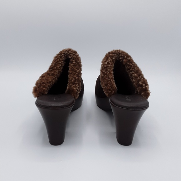 Cordani Dream Brown Suede Mule Heeled Slippers - Picture 5 of 7